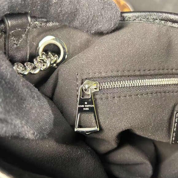 ouis Vuitton Vibe BB Bag Black Monogram Canvas & Leather with Box and Dust Bag - Picture 12 of 16